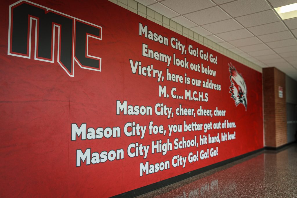 High School Fight Song Wall